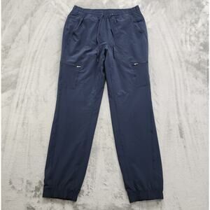 Eddie Bauer Pants Womens 6 Gray Flannel Lined Tech Cargo Joggers Hiking Outdoors